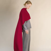 Pure Cashmere Maxi Ribbed Scarf