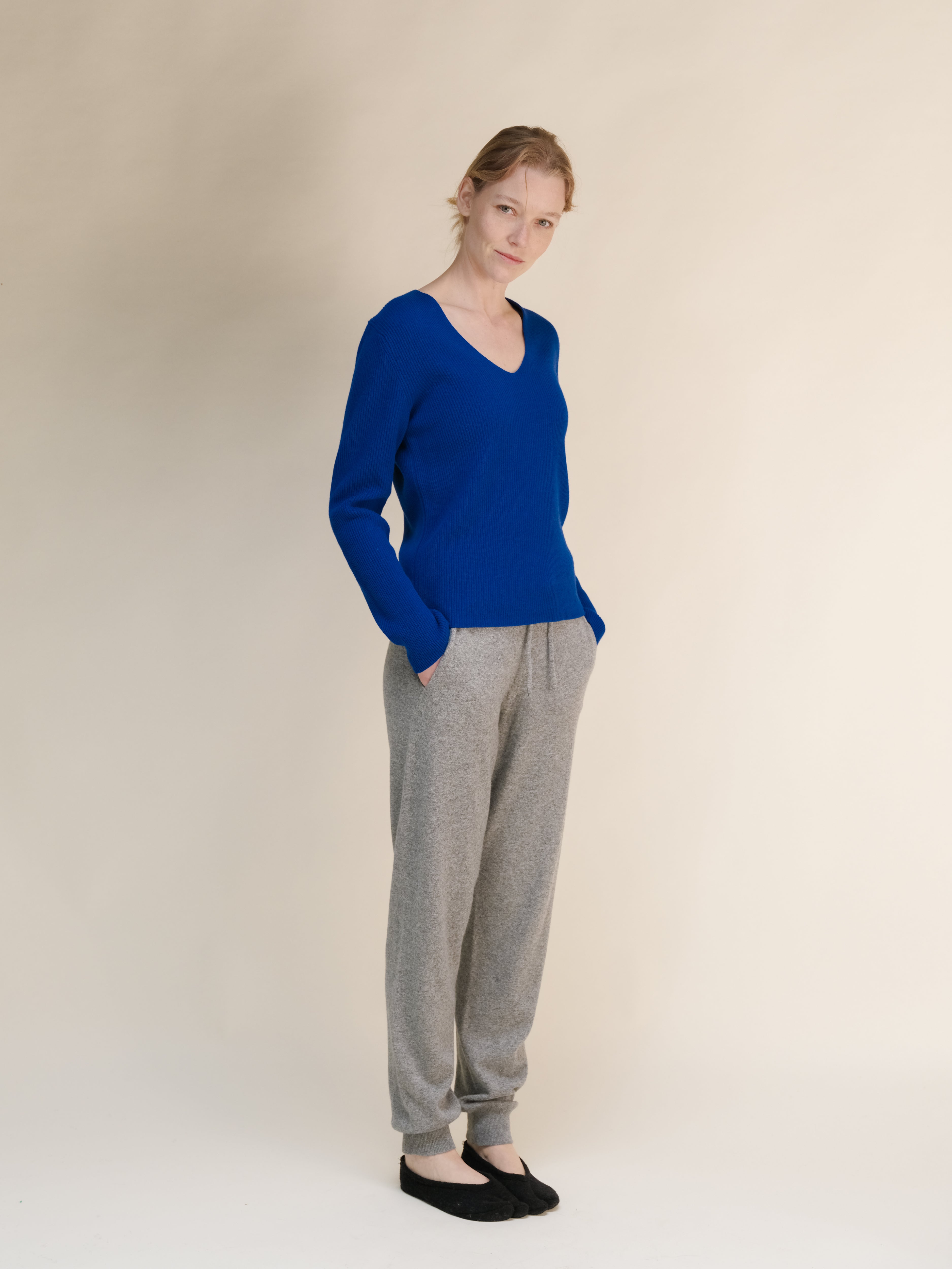 Cashmere Mix Yoga Pants (3D-Knit)-8