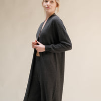 Cashmere Mix Superfine Long Cardigan (3D-Knit)