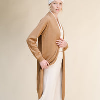 Cashmere Mix Superfine Long Cardigan (3D-Knit)