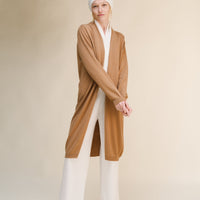 Cashmere Mix Superfine Long Cardigan (3D-Knit)
