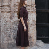 Extra Fine Merino Wool A-Line Skirt (3D-Knit)-3
