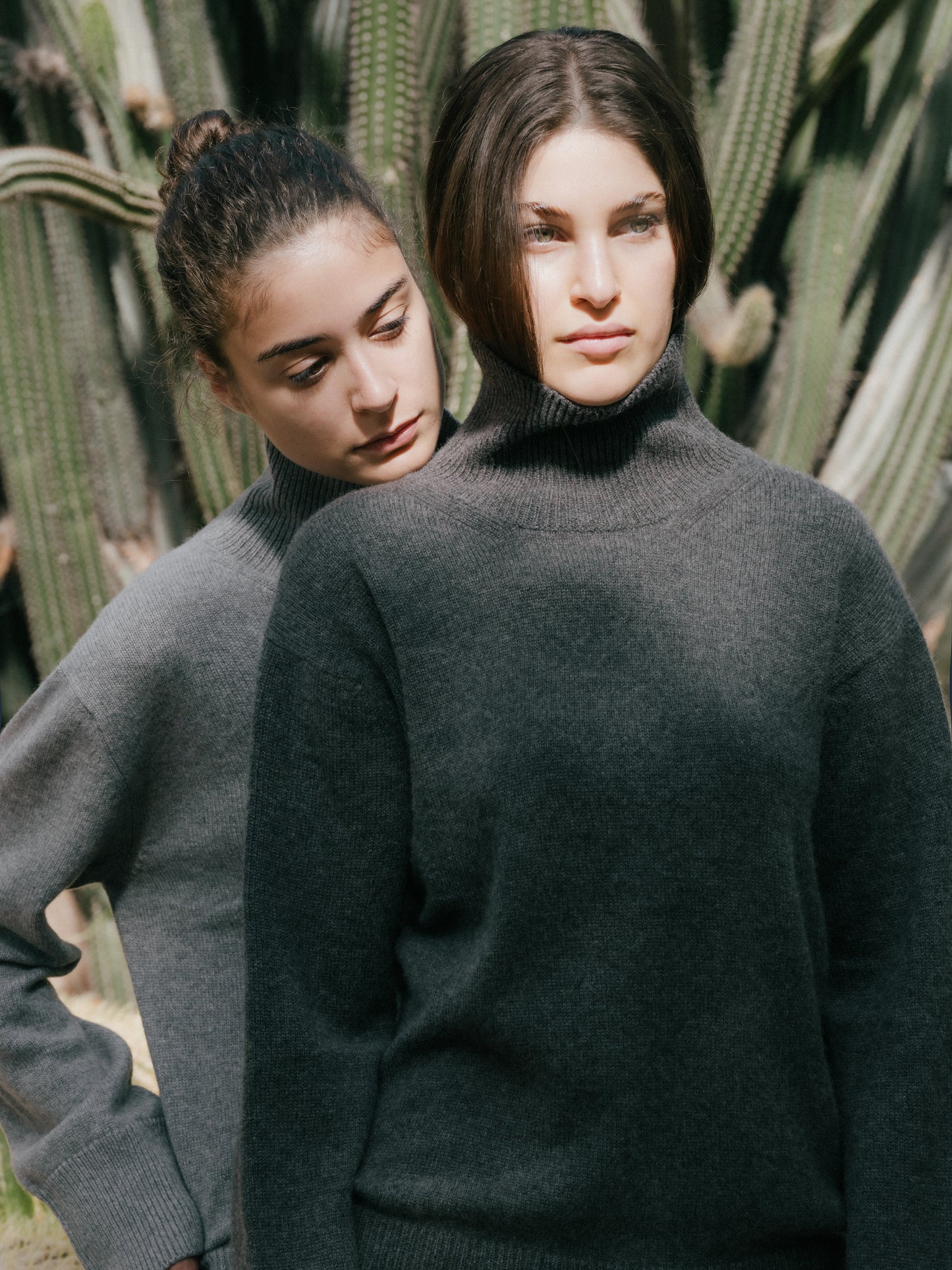 Pure Cashmere Maxi High Neck Sweater