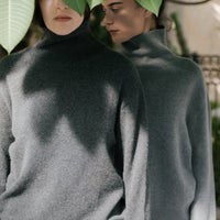 Pure Cashmere Maxi High Neck Sweater
