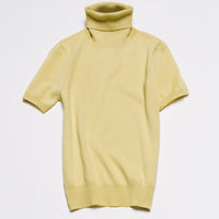 Pure Cashmere Short Sleeve Turtleneck