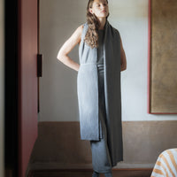 Pure Cashmere Maxi Ribbed Scarf