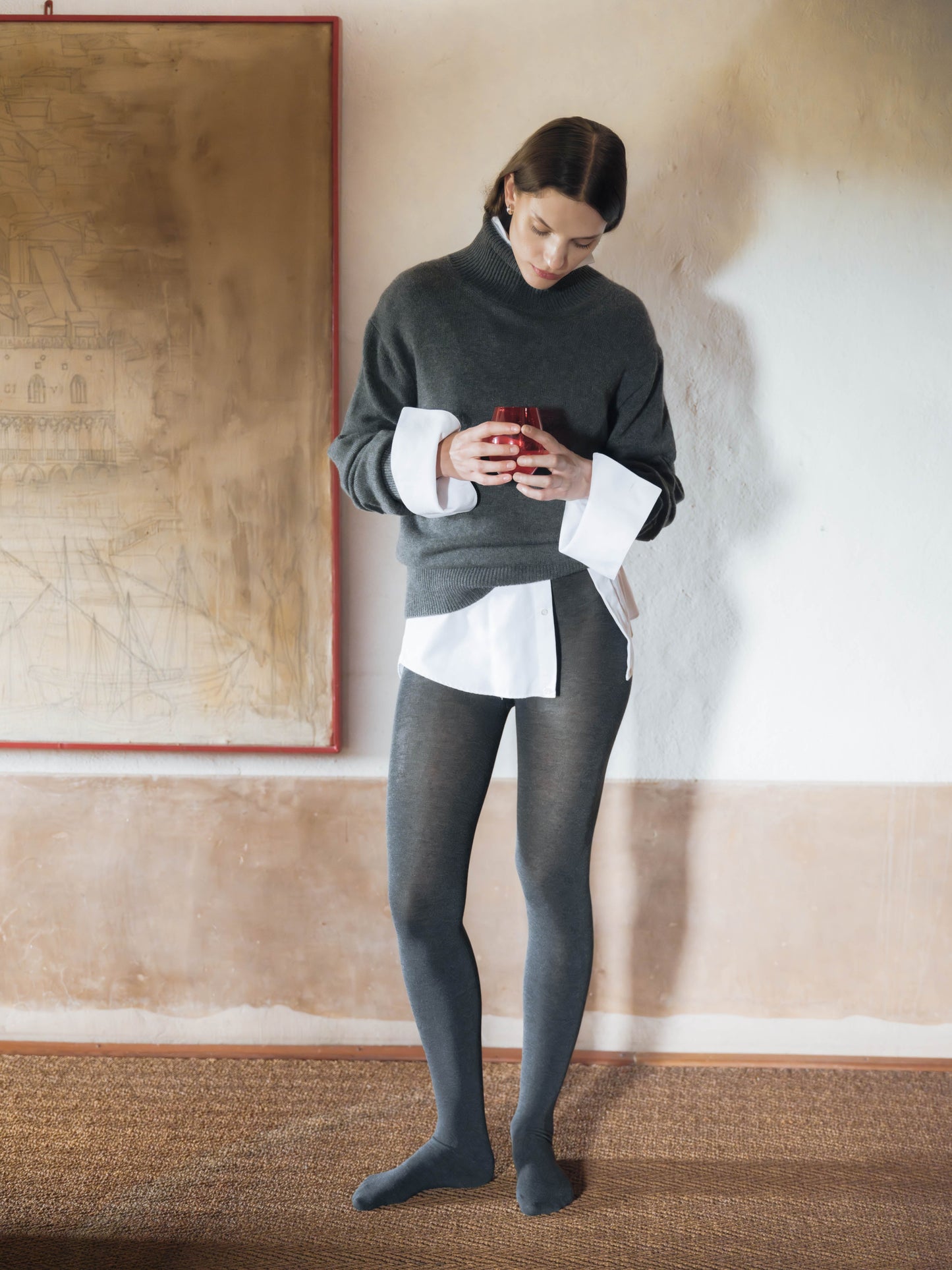 Pure Cashmere Maxi High Neck Sweater