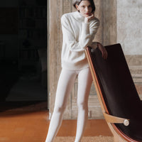 Pure Cashmere Maxi High Neck Sweater