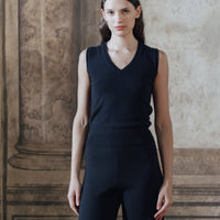 Pure Cashmere V-Neck Tank Top