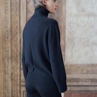 Pure Cashmere Maxi High Neck Sweater