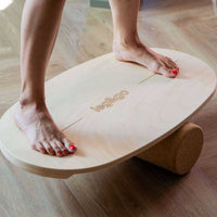 Round Balance Board With Exercise Roll - No Logo
