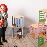 Kids Wooden Toy Storage Cube