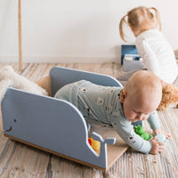 Kids Toy Storage Box on Wheels - Whale