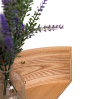 Floating Wooden Wall Shelf - Pie