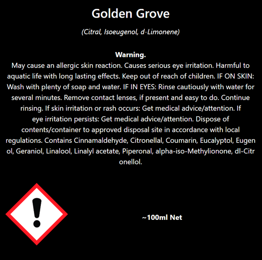 Golden Grove Reed Diffuser