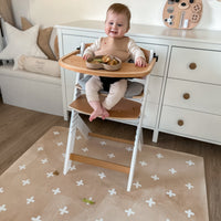 Kids Mealtime Floor Mat, Non-Slip & Waterproof - Cross Sand