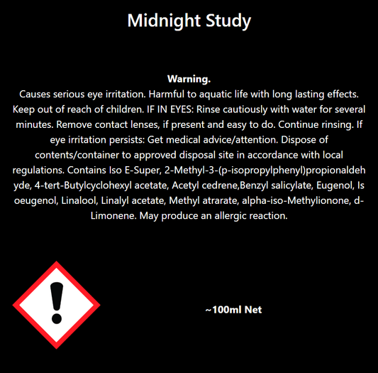 Midnight Study Reed Diffuser