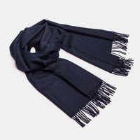 Natural Baby Alpaca Maxi-Scarf with Fringes