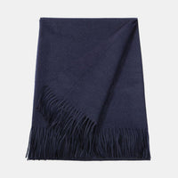 Natural Baby Alpaca Maxi-Scarf with Fringes