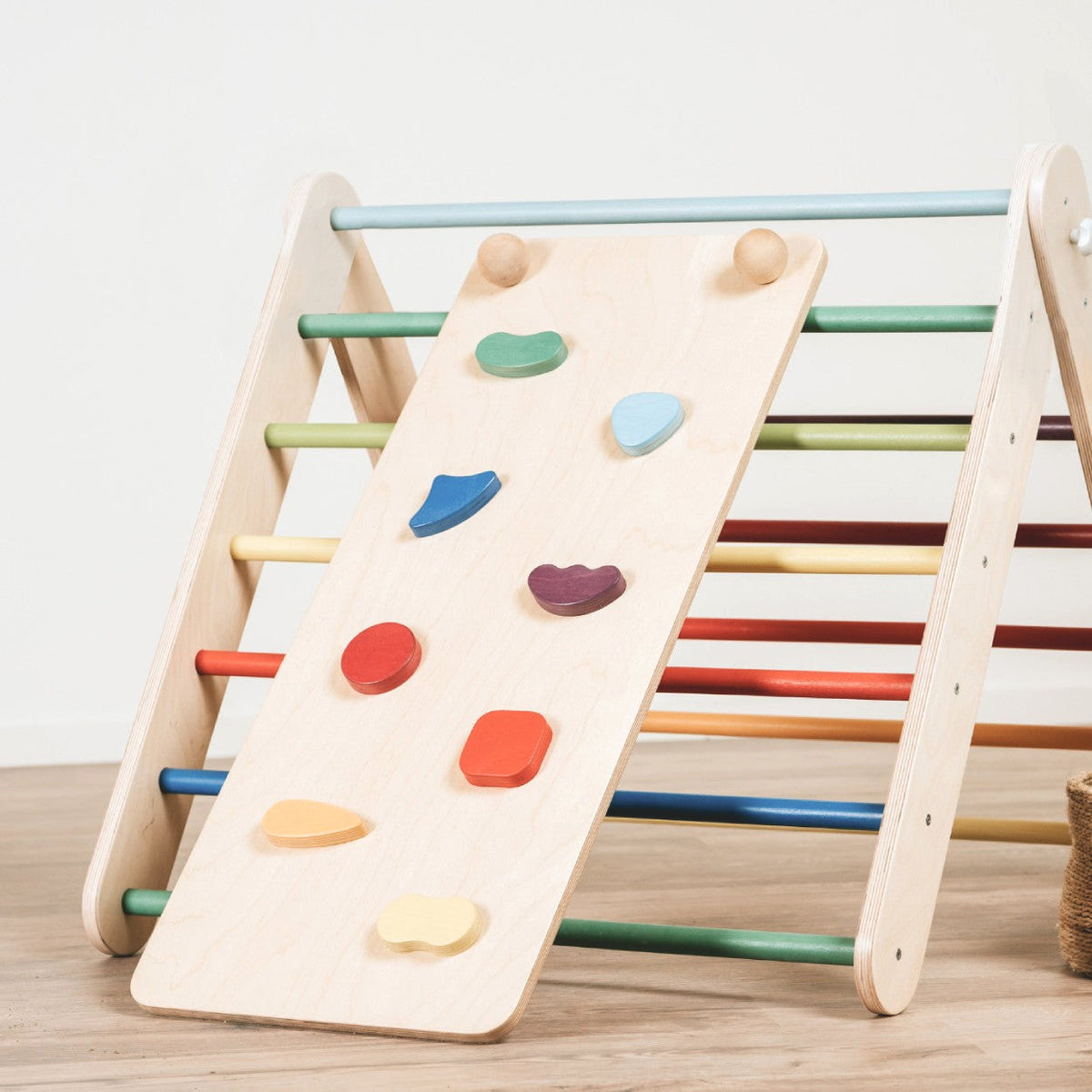 Ramp for the leg&go Pikler Triangle and Swedish Wall - Rainbow