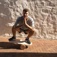 Round Balance Board With Exercise Roll - Centered Logo