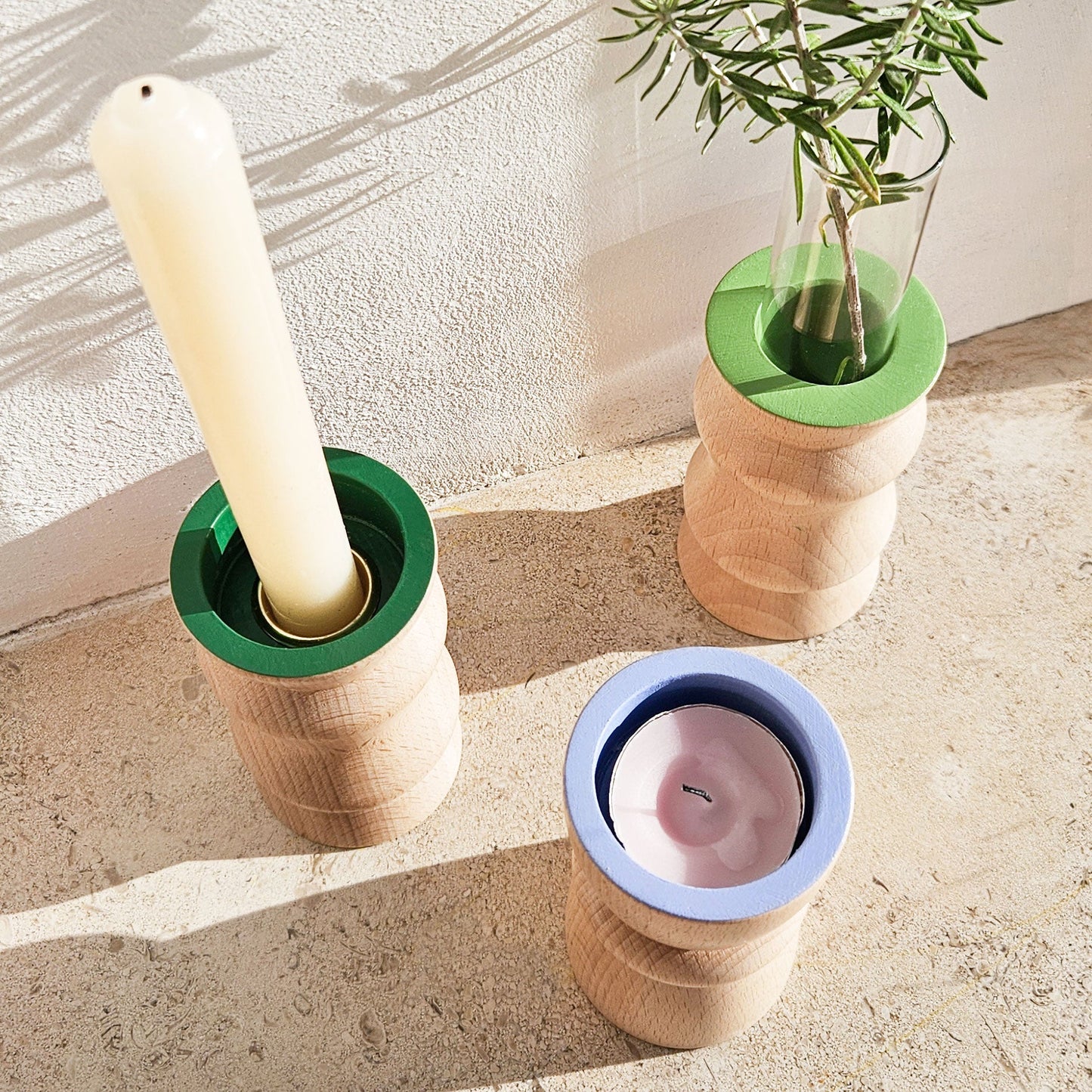 Vira 3 in 1 - Lavender Finish - Candle Holder / Tea Light Holder / Vase-4