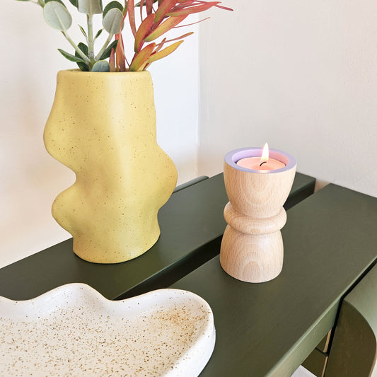 Vira 3 in 1 - Lavender Finish - Candle Holder / Tea Light Holder / Vase-0