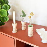 Vira 3 in 1 - Green Finish - Candle Holder / Tea Light Holder / Vase-1