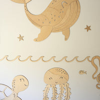 Wooden Wall Decoration - Whale