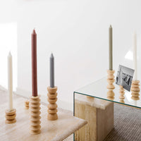 Totem Wooden Candle Holder - Tall Nº 2-4