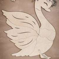 Wooden Wall Decoration - Swan