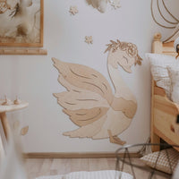 Wooden Wall Decoration - Swan