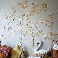 Wooden Wall Decoration - Tree with Birds